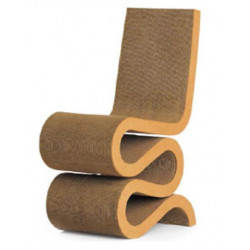 Chaise design marron