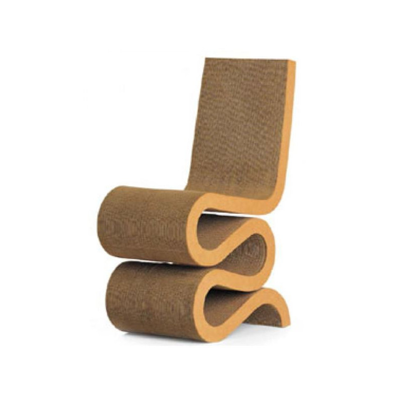 Chaise design marron